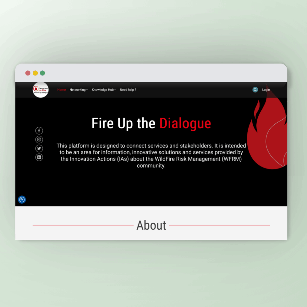 decorative image of website firelogue