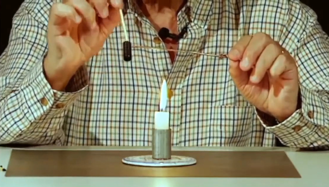 image showing the cylinder tube that helps explain the experiment